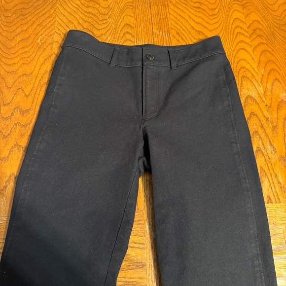 AYR Cropped Skinny Jeans in Black Sz 24 Mid Rise Stretch No Front Pockets Sleek - Picture 7 of 16
